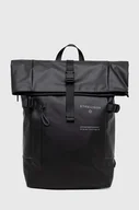 Plecaki - Strellson plecak męski kolor czarny duży gładki - miniaturka - grafika 1