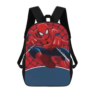 Plecaki - Plecak Spiderman dla chłopców Dziewczęta Spiderman Merch Przybory szkolne dla dzieci 16.1 X 11.8 X 4.5inches - miniaturka - grafika 1