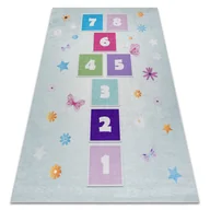 Dywany dla dzieci - Dywan do prania BAMBINO 1075 Klasy, cyfry dla dzieci, antypoślizgowy - zielony, 80x150 cm - miniaturka - grafika 1