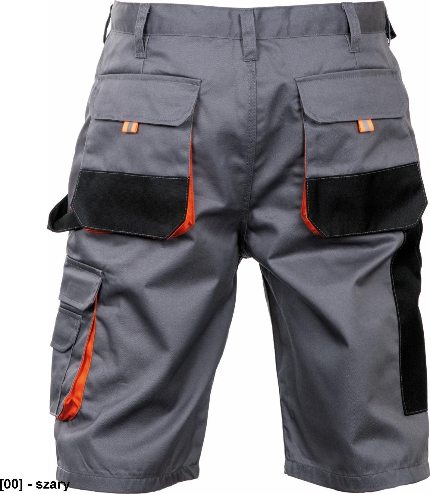 CERVA BE-01-009 - krótkie spodnie robocze, bawełna 20%, poliester 80% - szary 52
