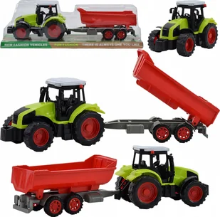 Skleplolki TRAKTOR CIĄGNIK Z NAPĘDEM PRZYCZEPA KIPER ZABAWKA - Samochody i pojazdy dla dzieci - miniaturka - grafika 1