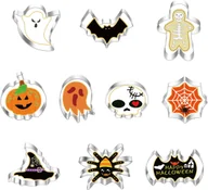 Formy do ciast - Foremki do Ciastek z Motywem Halloweenowym Zestaw 10 Sztuk - miniaturka - grafika 1