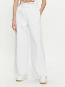 Spodnie sportowe damskie - Vans Spodnie dresowe Elevated VN000G9R Biały Regular Fit - miniaturka - grafika 1