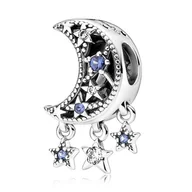 Wisiorki - Charms Zawieszka SREBRO 925 koralik do PANDORA Księżyc i Gwiazdy - miniaturka - grafika 1