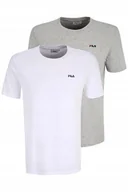 Koszulki męskie - Koszulka męska t-shirt FILA 2PAK biały szary logo bawełniany dwupak r. XL - miniaturka - grafika 1