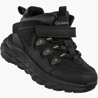 Buty dla chłopców - Sneakersy Chłopięce Trzewiki Zimowe Dziecięce Ocieplane Na Rzepy Czarne Apawwa Czarny 33 - miniaturka - grafika 1