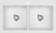 Zlewozmywaki - Zlew SystemCeram MERA TWIN SATIN 20 (50620120) - miniaturka - grafika 1