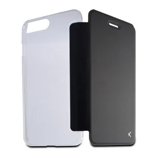 Ksix b0936fu24 etui ochronne z przezroczystym etui do Apple iPhone 7 Plus, czarne B0936FU24 - Etui i futerały do telefonów - miniaturka - grafika 1