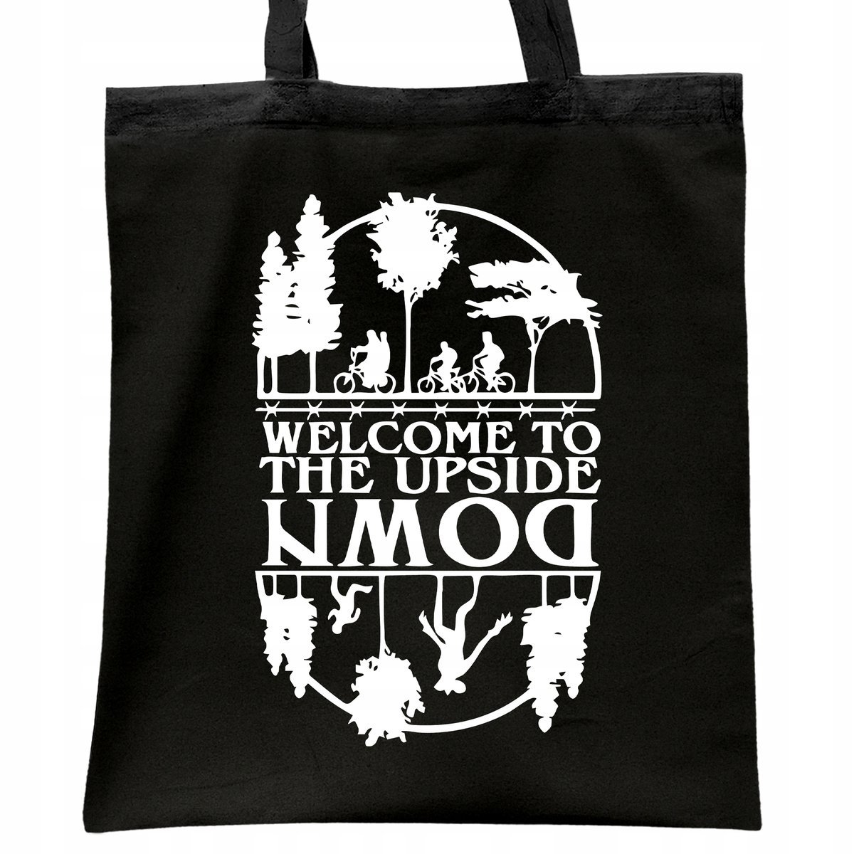 Torba bawełniana czarna Stranger Things Eleven Hawkins Dla Fanów Serialu