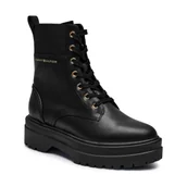 Botki damskie - Tommy Hilfiger Skórzane trapery - miniaturka - grafika 1