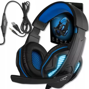 SŁUCHAWKI GAMINGOWE DO PC PS4 XBOX MIKROFON GRACZY - Słuchawki - miniaturka - grafika 2
