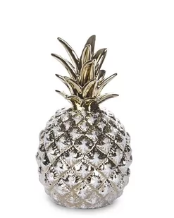 Art pol FIGURKA CERAMICZNA ANANAS ZŁOTY 19,5x10cm 131505 131505 - Figurki dekoracyjne - miniaturka - grafika 1