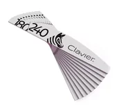 Akcesoria do paznokci - CLAVIER PILNIK DO PAZNOKCI ZEBERKA ŁÓDKA 180/240 10 SZTUK - miniaturka - grafika 1