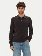 Swetry męskie - Tommy Jeans Sweter Essential DM0DM20304 Czarny Slim Fit - miniaturka - grafika 1