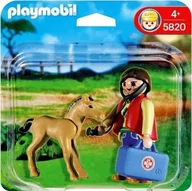 Klocki - PLAYMOBIL FIGURKI 2-PAK WETERYNARZ I ŹREBAK 5820 - miniaturka - grafika 1