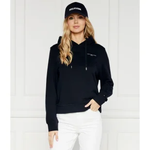 Tommy Hilfiger Bluza MINI CORP LOGO HOODIE | Relaxed fit - Bluzy damskie - miniaturka - grafika 1