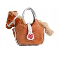 Maskotki i pluszaki - Pluszowy konik brązowy w torbie 2002342 Norimpex - miniaturka - grafika 1