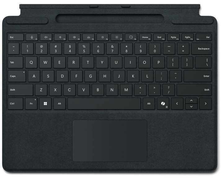 Microsoft Surface Pro9/10 Typecover with Slim Pen Storage COMM black United Kingdom 8XB-00141