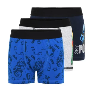 Dziecięce Bokserki LEGO COLLECTION M12010320 - 3 PACK BOXERSHORTS 12010320-590 – Granatowy - Majtki dla dzieci - miniaturka - grafika 1