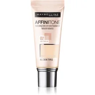 Podkłady do twarzy - Maybelline AFFINITONE HD PODKŁAD 02 LIGHT PORCELAIN 30ML - miniaturka - grafika 1