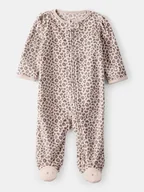 Śpiochy dla niemowląt - carter's Śpioszki polarowe w kolorze beżowym - miniaturka - grafika 1