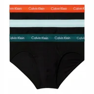 Majtki męskie - CALVIN KLEIN MAJTKI MĘSKIE SLIPY HIP BRIEF 3PK CZARNE r.M - miniaturka - grafika 1