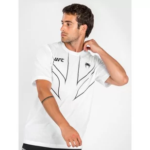 UFC Venum Fight Night 2.0 Replica Men's T-shirt White - Koszulki sportowe męskie - miniaturka - grafika 1