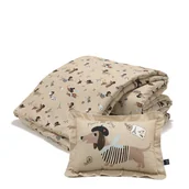 Pościel - La Millou Komplet Pościeli Pierre The Dog XL z wypełnieniem 150x200 - miniaturka - grafika 1