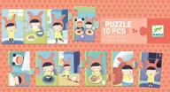 Puzzle - Djeco Dzień Puzzle Tekturowe 10 El Dj08179 DJ08179 - miniaturka - grafika 1