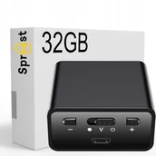 Podsłuchy - Dyktafon 32GB PODSŁUCH 185H SZPIEGOWSKI DETEKCJA - miniaturka - grafika 1