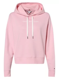 Tommy Hilfiger - Damska bluza z kapturem, różowy - Bluzy damskie - miniaturka - grafika 1