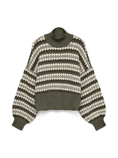 Vero Moda Sweter w kolorze khaki - Swetry damskie - miniaturka - grafika 1