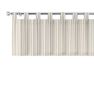 Dekoria Lambrekin na szelkach beżowo białe pasy 1,5cm) 390 × 40 cm Quadro 1358-136-07 - Zasłony - miniaturka - grafika 1