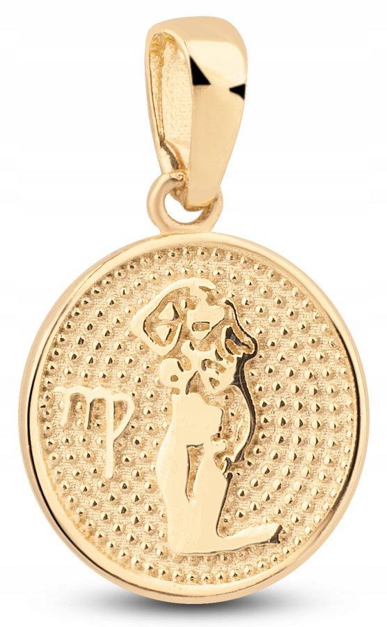 ZŁOTA ZAWIESZKA ZNAK ZODIAKU PANNA 333