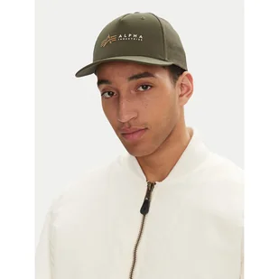 Czapka z daszkiem Alpha Industries Label 106901 Zielony - Czapki damskie - miniaturka - grafika 1