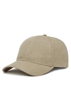 Calvin Klein Czapka z daszkiem K50K512978 Beżowy - Czapki męskie - miniaturka - grafika 1
