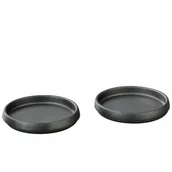 Pojemniki na przyprawy - Podstawki pod młynki, 2 szt., żeliwo, śred. 9 cm, na młynki o średnicy do 7,5 cm kod: ZS-036084 + Sprawdź na SuperWnetrze.pl - miniaturka - grafika 1