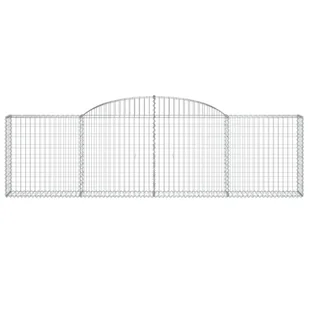 vidaXL Kosze gabionowe, 13 szt, 300x30x80/100 cm, galwanizowane żelazo - Ogrodzenia - miniaturka - grafika 5