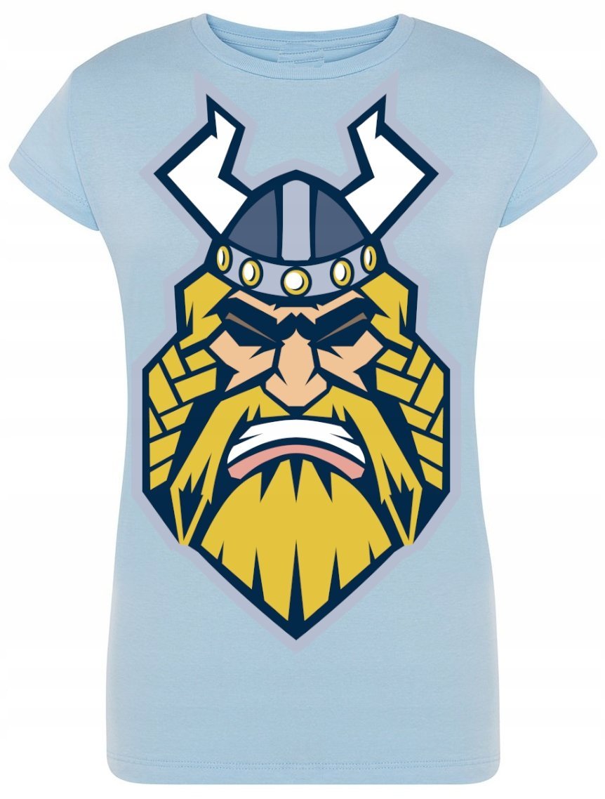 T-Shirt damski nadruk Viking Valhalla Rozm.S