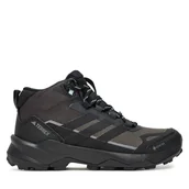Buty trekkingowe damskie - Trekkingi adidas Terrex Skychaser AX5 Mid GORE-TEX JQ2219 Szary - miniaturka - grafika 1