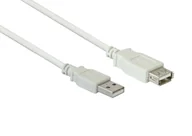Kable USB - Dobre połączenia Przedłużacz USB 2.0 A-St-A-Bu. szary 1m - miniaturka - grafika 1