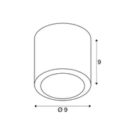 Lampy sufitowe - SLV Lampa sufitowa LED Oculus, możliwość ściemniania, brązowy / mosiężny, salon / jadalnia, aluminium, nowoczesny - miniaturka - grafika 1