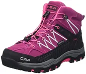 Buty dla chłopców - CMP Kids Rigel Mid Trekking Shoe WP, buty do chodzenia dla dzieci, Berry Różowy Fluo, 30 EU - miniaturka - grafika 1