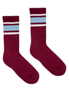 Skarpetki sportowe bordowe - Skarpetki męskie - miniaturka - grafika 1