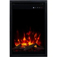 Kominki elektryczne - Wkład elektryczny AFLAMO 3D do kominka elektrycznego - ogień premium - do zabudowy - 40x60x20 cm - dekoracyjny kominek LED z grzaniem 750/1500 W - miniaturka - grafika 1