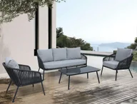 Meble ogrodowe - Meble wypoczynkowe ANDERS CAFFE Light Grey - miniaturka - grafika 1