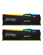 Pamięci RAM - kingston Pamięć DDR5 Fury Beast Bla RGB 32GB2*16GB/6000 CL36 KF560C36BBE2AK2-32 - miniaturka - grafika 1