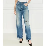 Spodnie damskie - BOSS ORANGE Jeansy | flare fit - miniaturka - grafika 1