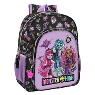 Plecaki szkolne i tornistry - Plecak szkolny Monster High Creep Black 32 X 38 X 12 cm - miniaturka - grafika 1