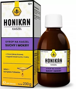 Honikan Kaszel syrop na kaszel suchy i mokry 230 g - Nalewki - miniaturka - grafika 1